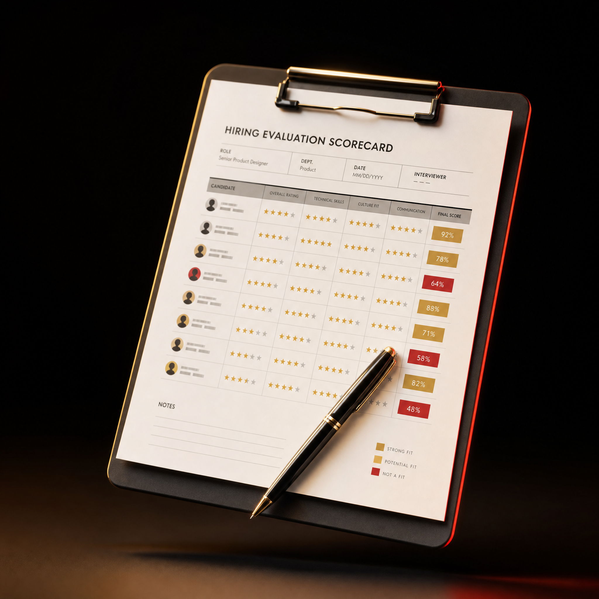 Hiring Scorecard